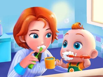 Baby care game for kids