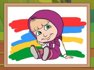 Masha and the Bear Coloring Book